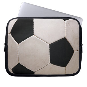 Funda Para Portátil Pelota de fútbol blanca y negra