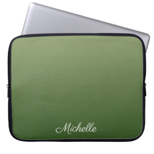 Funda Para Portátil Pena verde personalizada