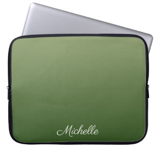 Funda Para Portátil Pena verde personalizada