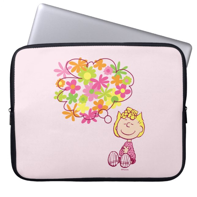 Funda Para Portátil Pensamiento solitario de las flores (Frente)