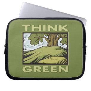 Funda Para Portátil Pensar en el roble verde