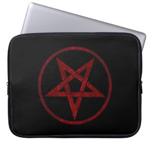 Funda Para Portátil Pentagram del diablo Rojo