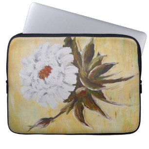 Funda Para Portátil Peonía blanca