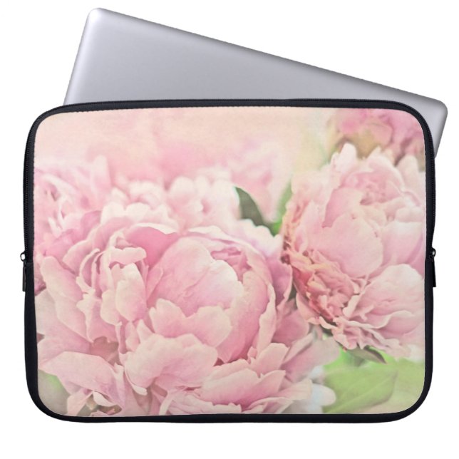 Funda Para Portátil Peonies rosados (Frente)