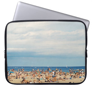 Funda Para Portátil People on brown sand beach
