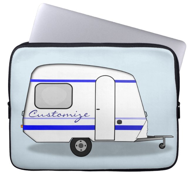 Funda Para Portátil Pequeña caravana gitana de remolques racionalizada (Frente)