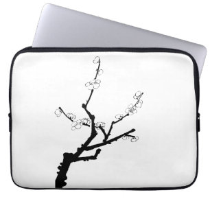 Funda Para Portátil Pequeña ciruela de flores