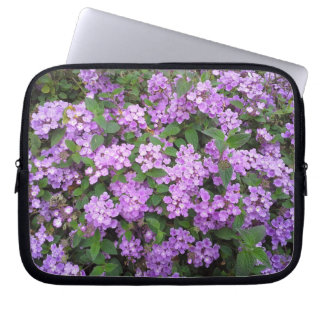 Funda Para Portátil Pequeñas flores púrpuras