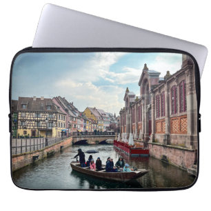 Funda Para Portátil Pequeño barco de río en Venecia
