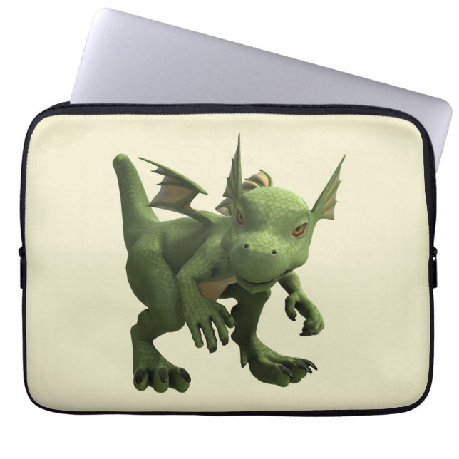 Funda Para Portátil Pequeño dragón (Frente)