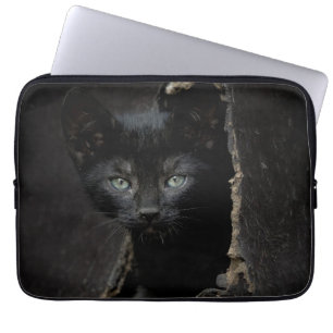 Funda Para Portátil Pequeño gatito negro