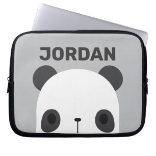 Funda Para Portátil Pequeño oso oso panda con nombre personalizado