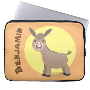 Funda Para Portátil Pequeño y feliz ilustracion de personalizado de bu