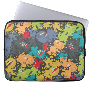 Funda Para Portátil Pequeños monstruos graciosos