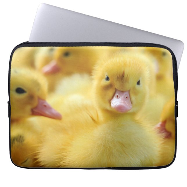 Funda Para Portátil Pequeños patos (Frente)