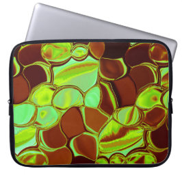 Funda Para Portátil Percepción metálica, redondeada y parda de color n