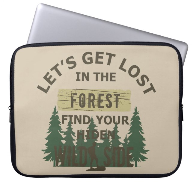 Funda Para Portátil perdámonos en el bosque a encontrar tu alma (Frente)