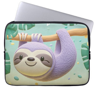 Funda Para Portátil pereza personalizado colgando de la rama de árbol
