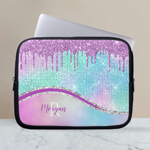 Funda Para Portátil Perforaciones de Purpurina púrpura, irlandeses, no