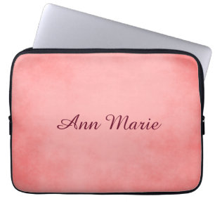 Funda Para Portátil Pergamino de Moda rosa