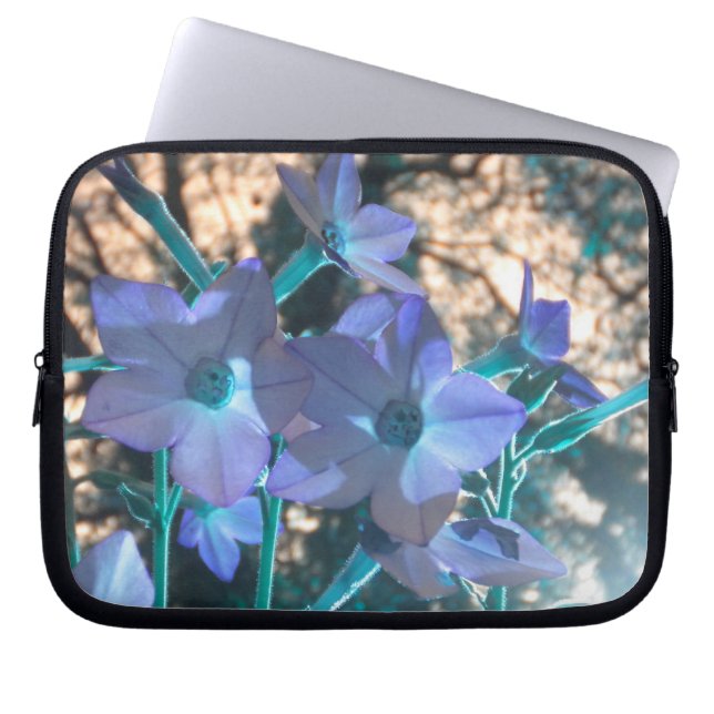 Funda Para Portátil Periwinkle Nicotiana Laptap Sleeve (Frente)