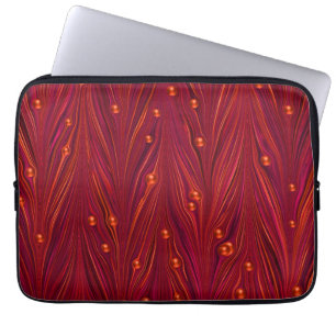 Funda para portátil perla de vino tinto de Borgoña