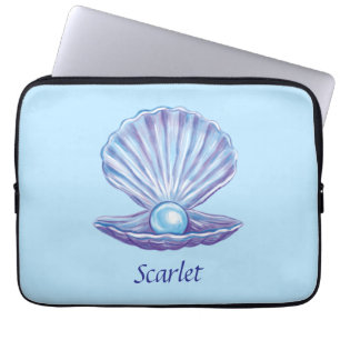 Funda Para Portátil Perla del Océano personalizable (azul)