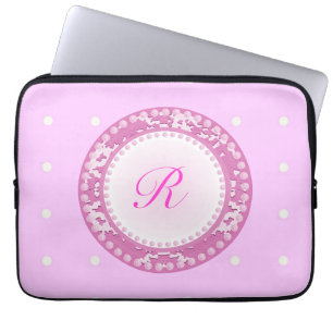Funda Para Portátil Perlas rosadas