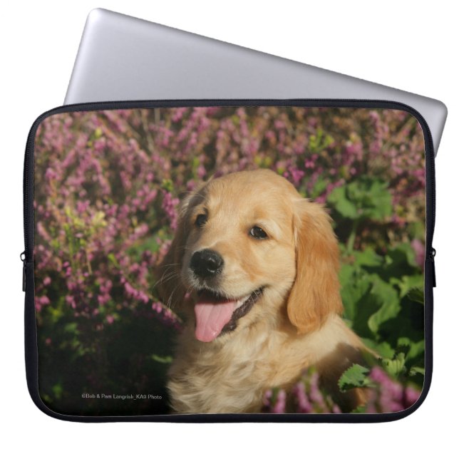 Funda Para Portátil Perrito de oro de Retreiver (Frente)