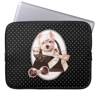 Funda Para Portátil Perrito de Terrier blanco de montaña del oeste