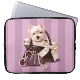 Funda Para Portátil Perrito de Westie en bolso