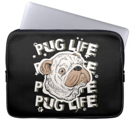 Funda Para Portátil Perro animal de la vida de Pug