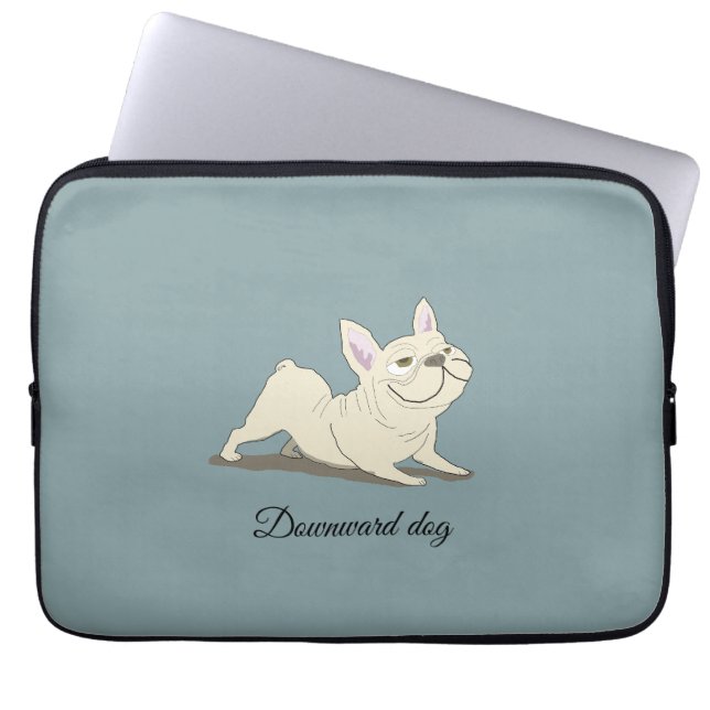 Funda Para Portátil perro boca abajo (Frente)