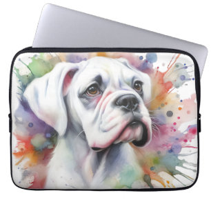 Funda Para Portátil Perro Boxer Alegría Mancha de Tinta Caprichoso Box