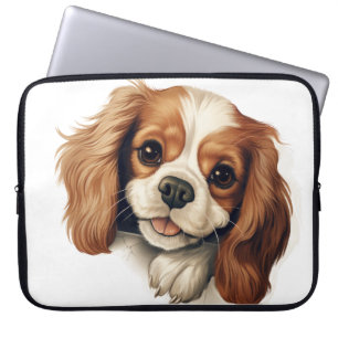 FUNDA PARA PORTÁTIL PERRO CACHORRO DE RAZA CAVALIER KING CHARLES ESPAÑ