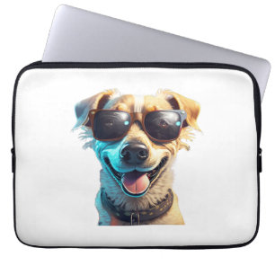 Funda Para Portátil perro con gafas de sol Activo