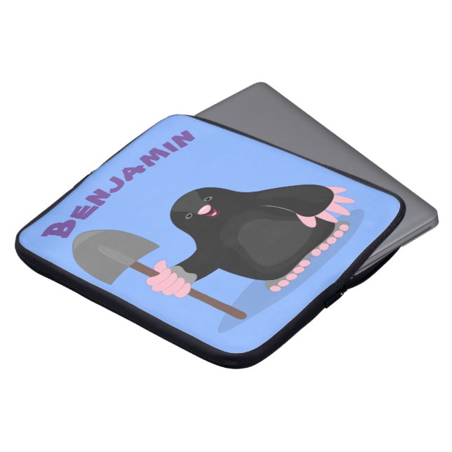 Funda Para Portátil Perro con personalizado de pala (Superior anverso)