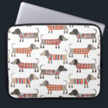 Funda Para Portátil Perro Dachshund Sausage<br><div class="desc">Pequeña salchicha de Dachshund o perritos de peluquería en ropa de cama de lana. Perfecto para los amantes de los perros y los paseantes.</div>