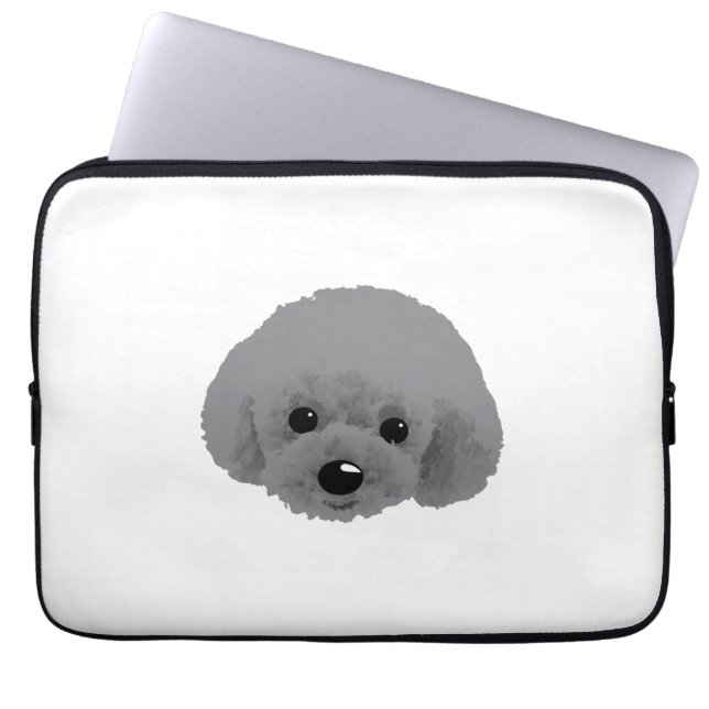Funda Para Portátil Perro de cangrejo (gris) (Frente)