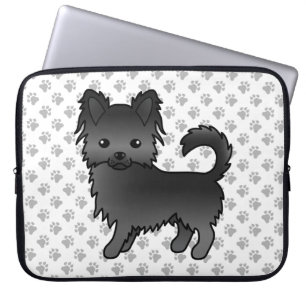 Funda Para Portátil Perro de dibujos animados Chihuahua con abrigo lar