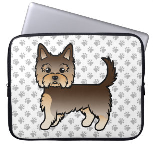 Funda Para Portátil Perro de dibujos animados Yorkshire Terrier de cho
