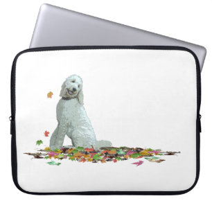 Funda Para Portátil Perro de Labradoodle En Salto De Mangas De Portáti