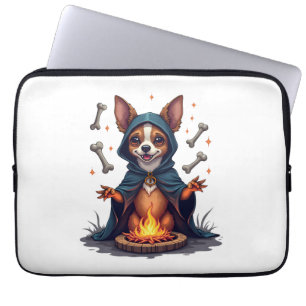 Funda Para Portátil Perro de Ritual de Chihuahua Maldito