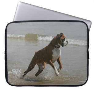 Funda Para Portátil Perro del boxeador en agua