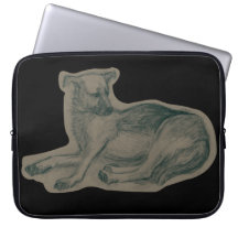 Perro. Dibujo a lápiz.
