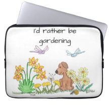 Perro en jardín de flores