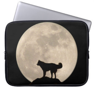 Funda Para Portátil Perro esquimal del caso w del top del