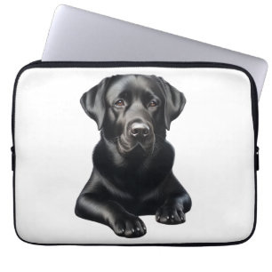 Funda Para Portátil Perro Labrador Negro