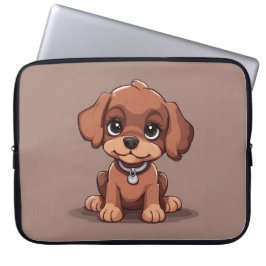 Funda Para Portátil Perro marrón lindo