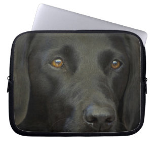 Funda Para Portátil Perro negro de Labrador